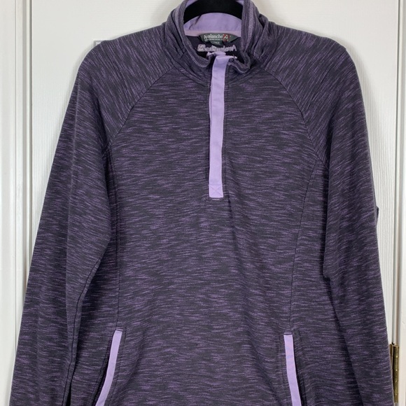 Avalanche Heather purple long sleeved pullover with lavender trim size XL - Picture 2 of 7